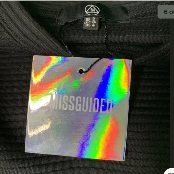 New Missguided Womens Ribbed Pocket Jumper Dress 4 - Picture 6 of 9